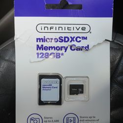 128gig SD Card. With Sleeve Unopened 