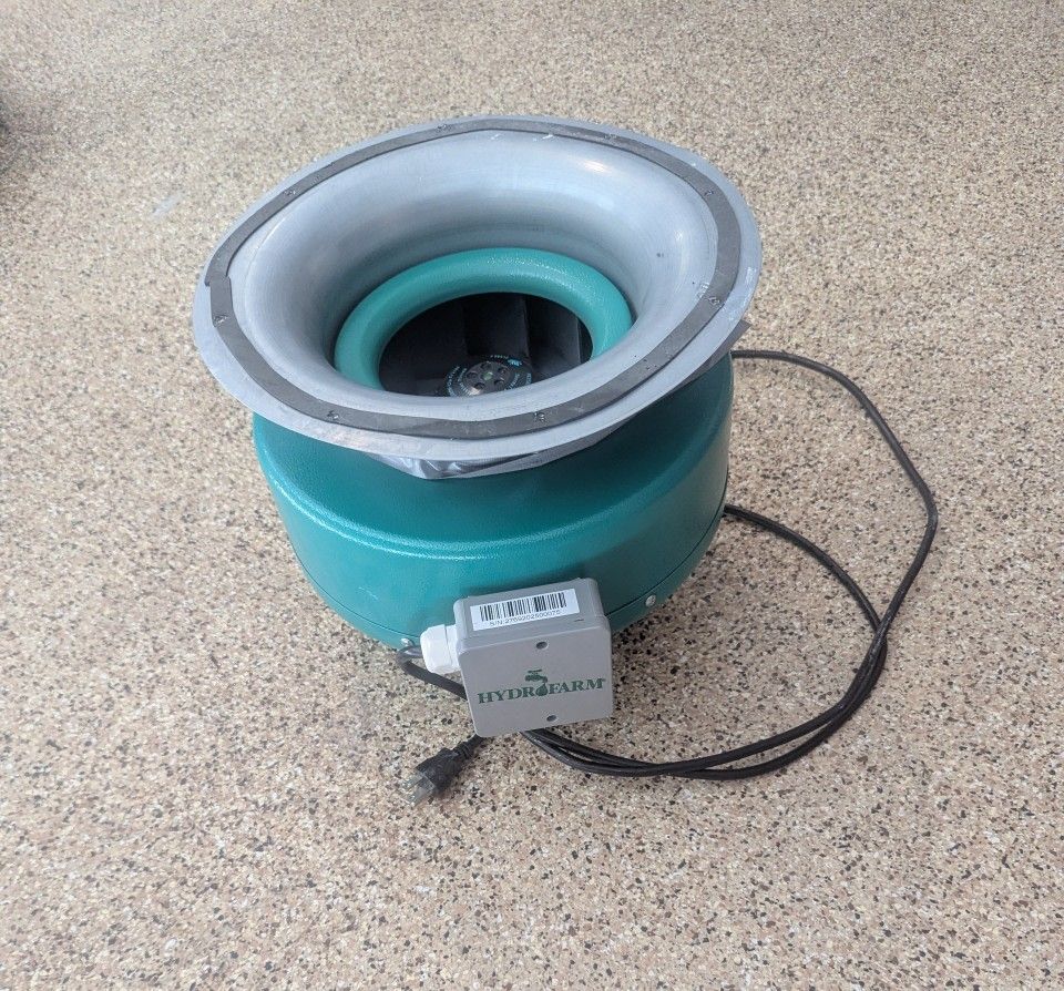 Hydrofarm ACDF8 Active Air 10" Inline Hydroponic Fan With Mount