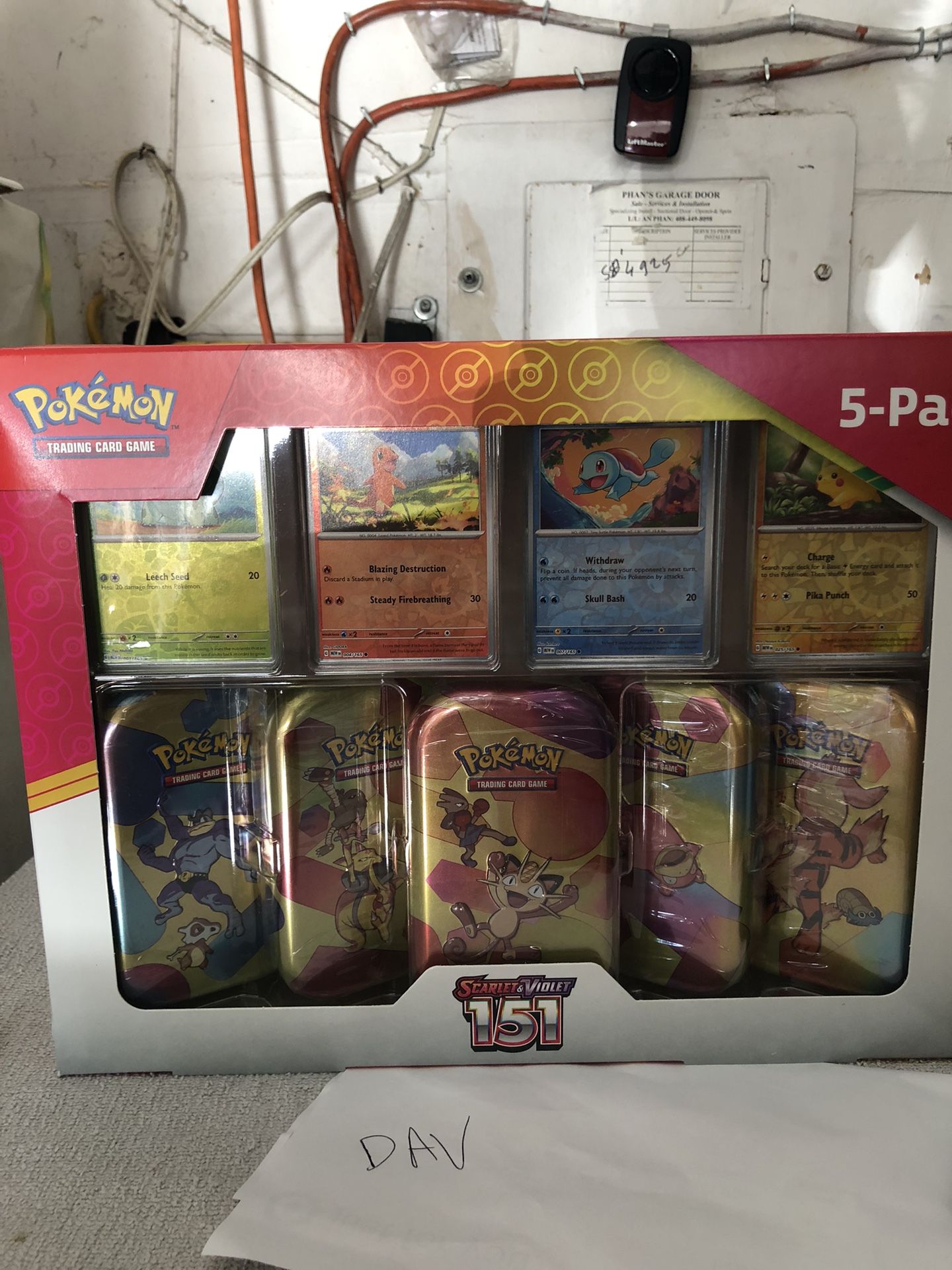 Pokemon Scarlet & Violet - 151 5-pack Mini Tins + 4 Promo Cards