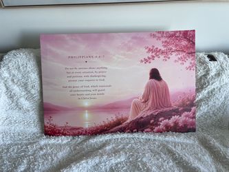 Large Wall Art *NEW* Philippians 4:6–7 Canvas – 24” x 36”
