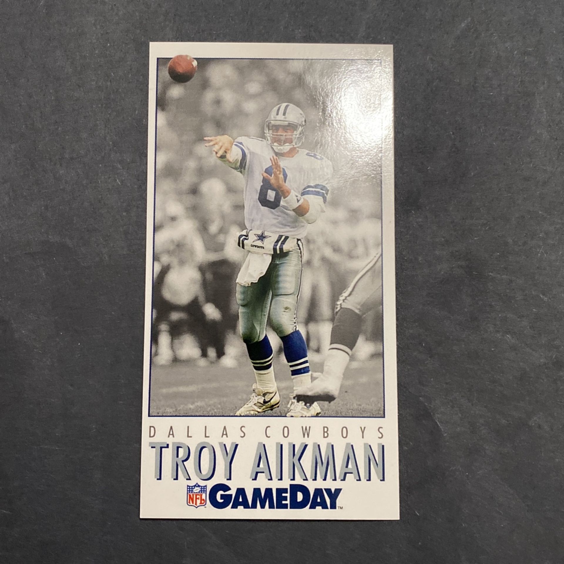 Troy Aikman 1992 Game day Big Card #8 for Sale in Midlothian, VA