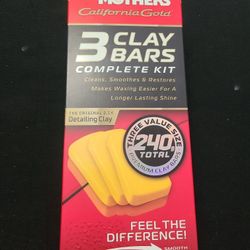 3 Clay Bar Kit For Car/boat Or Motorcycle