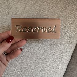 Reserved Sign