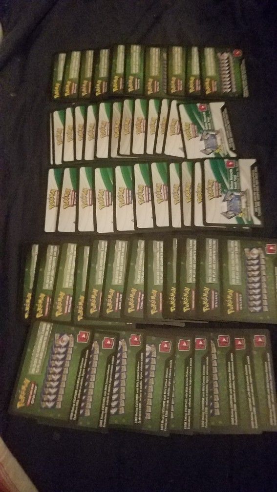 Freee (55) Pokemon Unused Rewards Cards