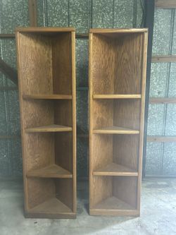 Wood Corner Shelves