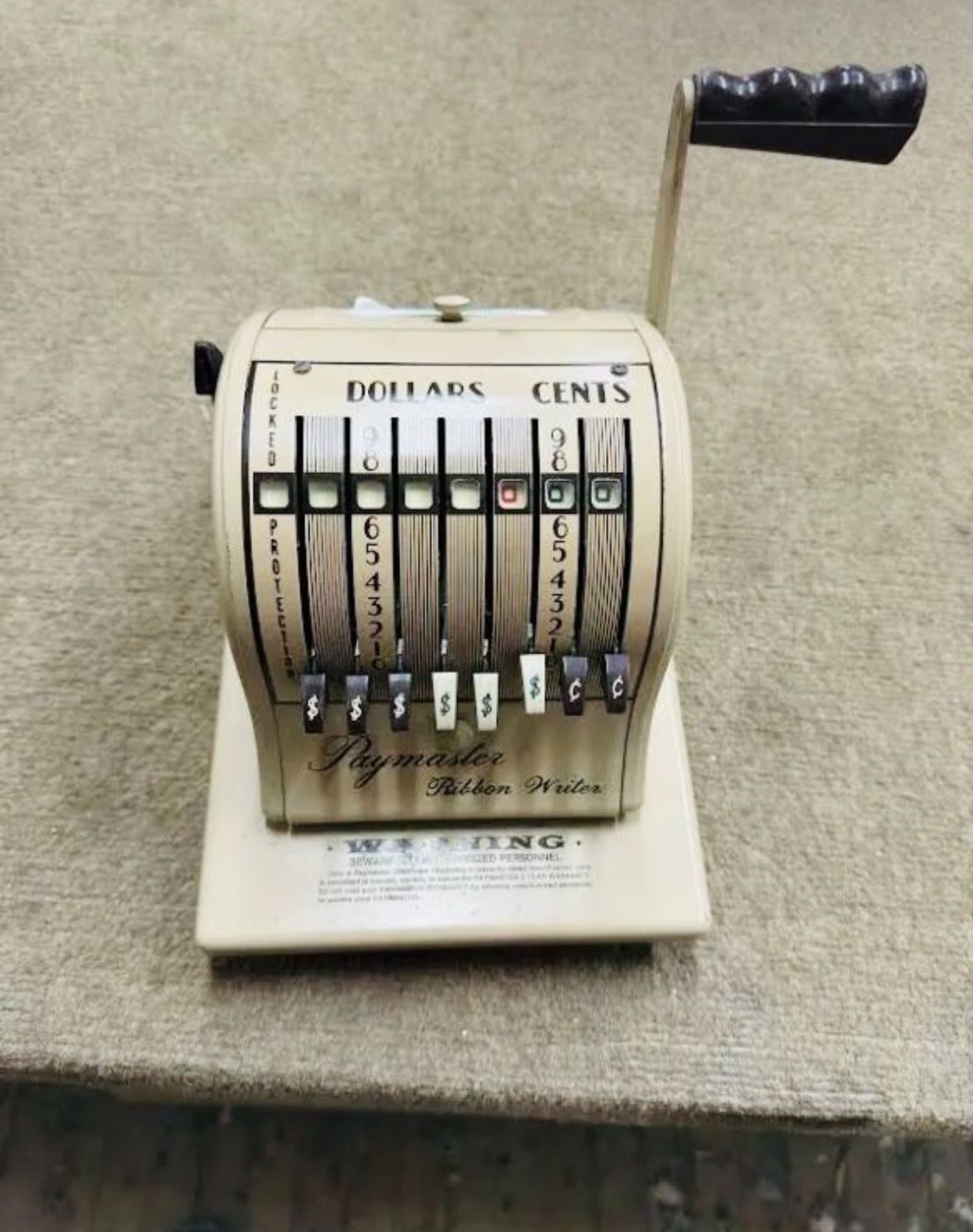 Paymaster 8000 “ Vintage “ Check Writer