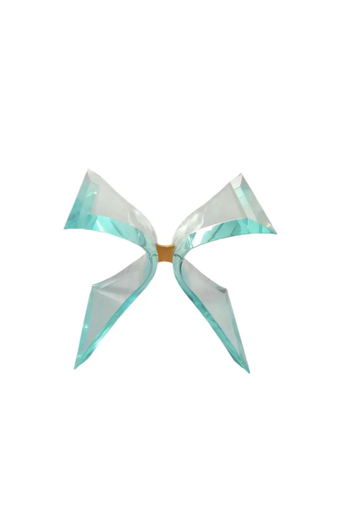 Lion in Frost Signed Vintage Sculptural Lucite Brass Table Base Mid-Century Modern