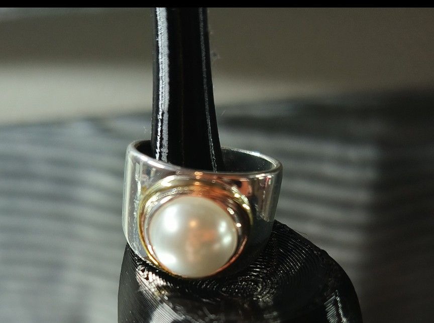 Faux Pearl Stylish Ring