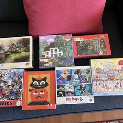 Puzzles For Sale. Like New