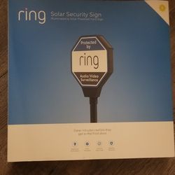Ring Alarm Solar Sign. Never Used. 