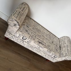 Bench Linon Victorian Linen Accent Bench 45.13-Inches × 17.5- Inches x 23-Inches