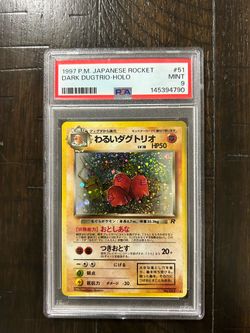 1997 PM Dark Dugtrio Rocket Gang Holo #51 PSA 9 HOLOBLEED🩸 And Galaxy Swirl 🌀