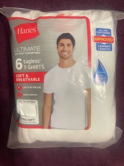 6 pack Hanes T Shirts medium