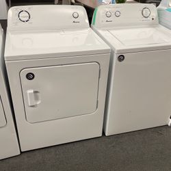 TOP LOAD ELECTRIC AMANA WASHER AND DRYER SET