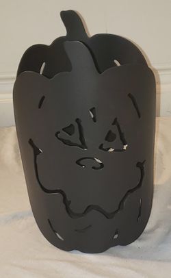 Longaberger Wrought Iron Happy Halloween Jack-O-Lantern Luminary
