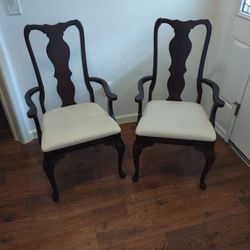 Two Queen Anne Chairs 