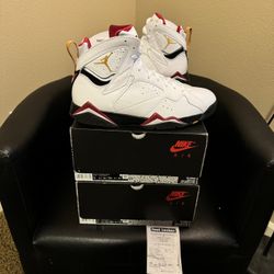 Brand new Air Jordan Cardinal 7’s size 13 & 14 with original boxes and proof of purchase. No trades cash is king and price is firm. 