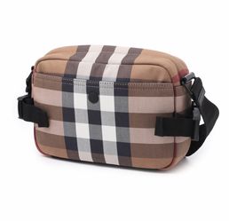 Burberry Check Canvas Crossbody Bag