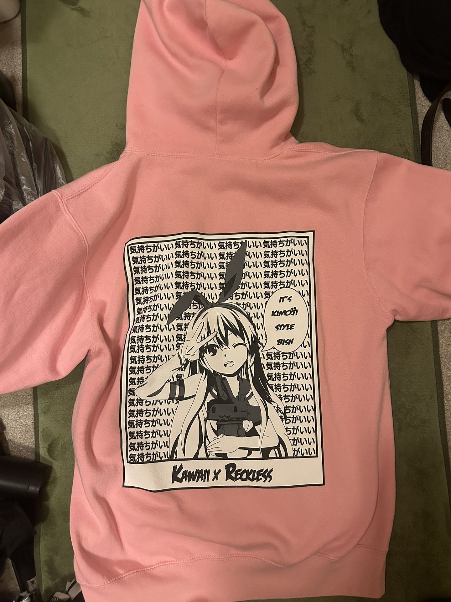 OBO | Kimoji Style Hoodie - Size M - Pink