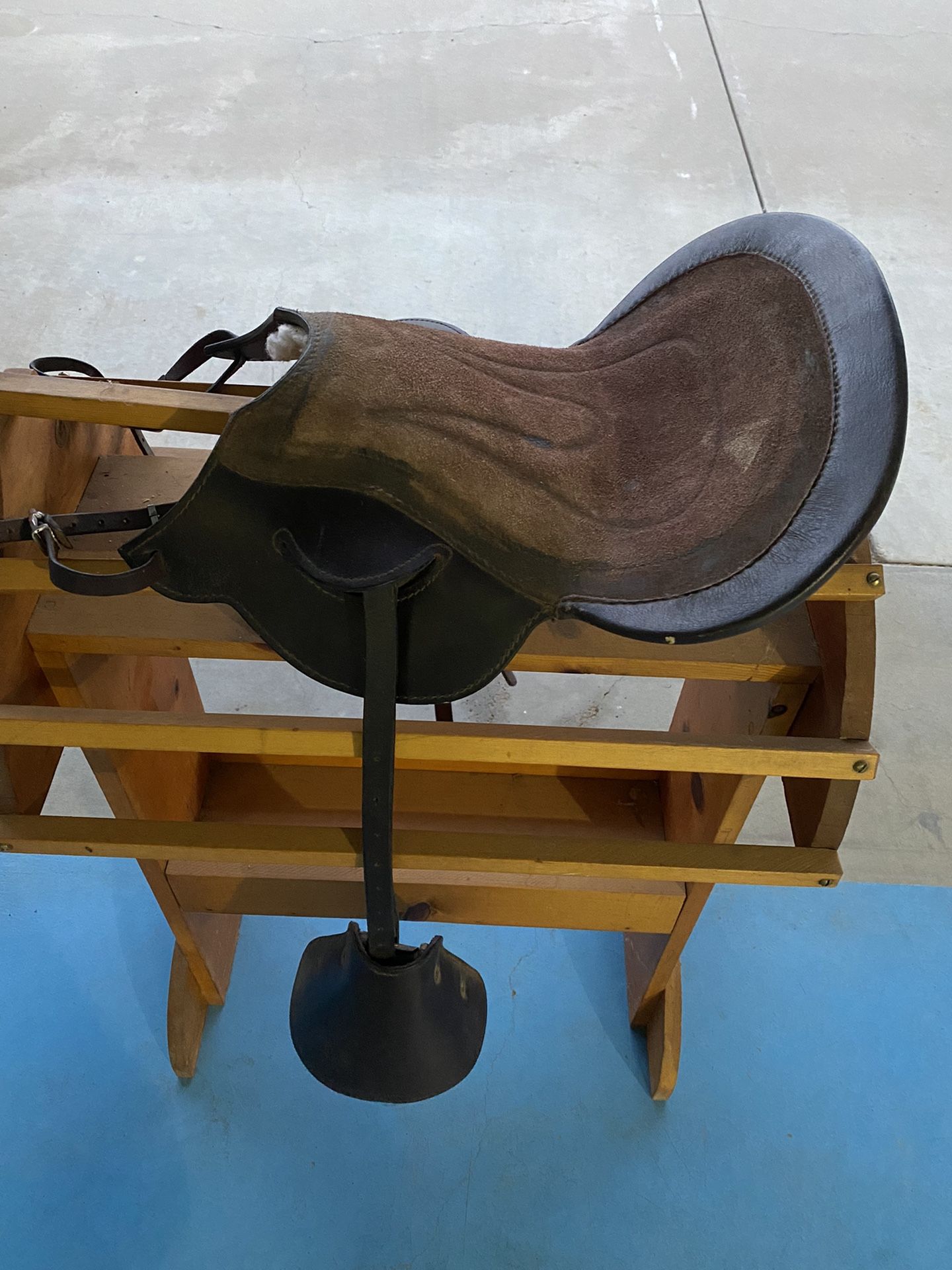 Children’s Tandem Saddle attachment, Royal king leather children’s tandem