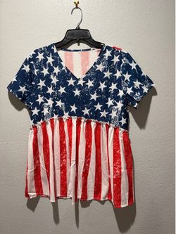 4th of July blouse large new