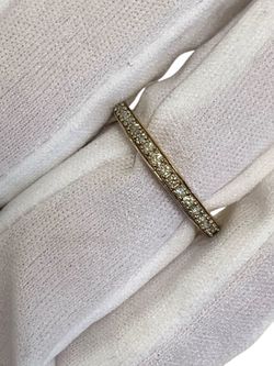 Gold diamond band #13835