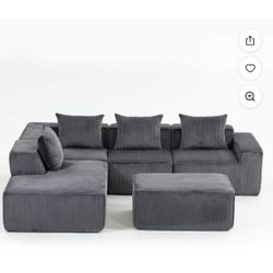 Yardi Yarda Multi Person Modular Compression Sofa, Full Foam Compressed Modular Sofa with Soft cush