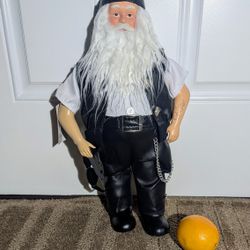 Biker Santa 18"H X 9"W. I Have 3 $35 Each