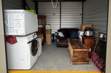 Auction Unit 161 11/21 - Boxes, Cabinets, Clothing And Shoes, Couch, Dining Table And Chairs, Furniture, Mirrors, Table