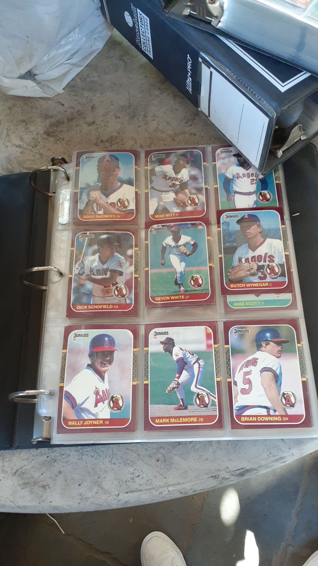 Collection baseball cards