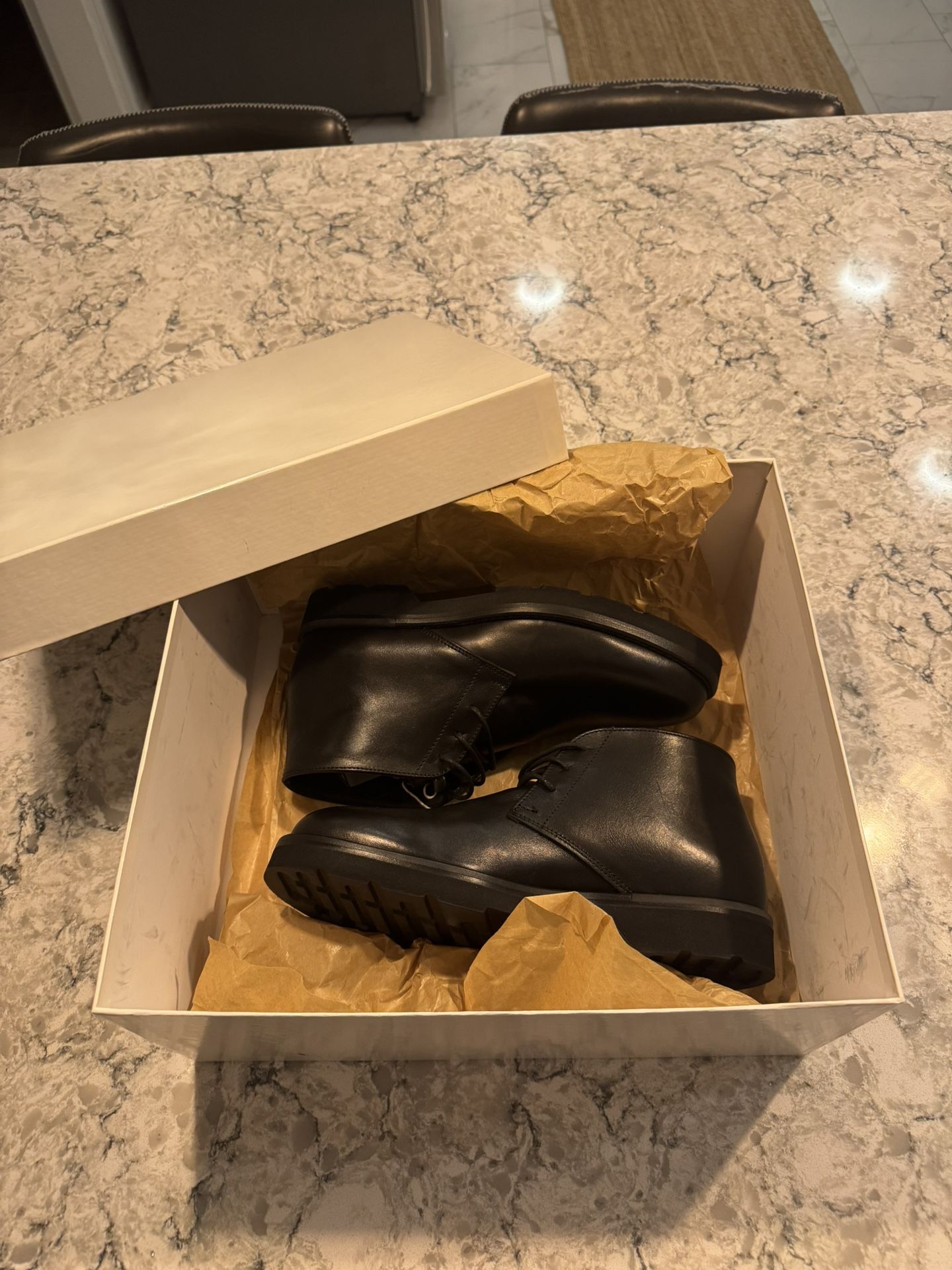 Exton Premium Italian Leather Ankle Boots – Men’s Size US 7 – New