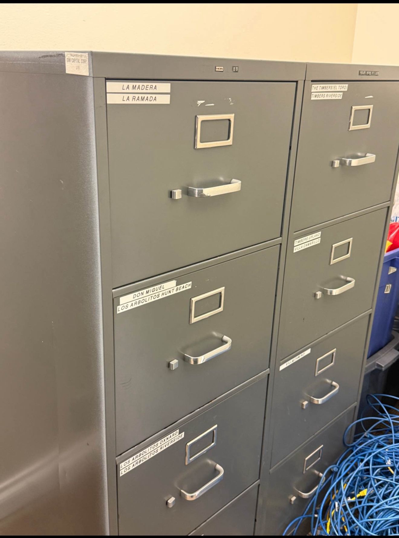Two FREE Tall Filing Cabinets 
