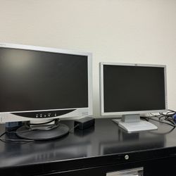 HP 19 Monitor And Another 19 Monitor Both For 15 