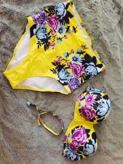 High waisted swimsuit