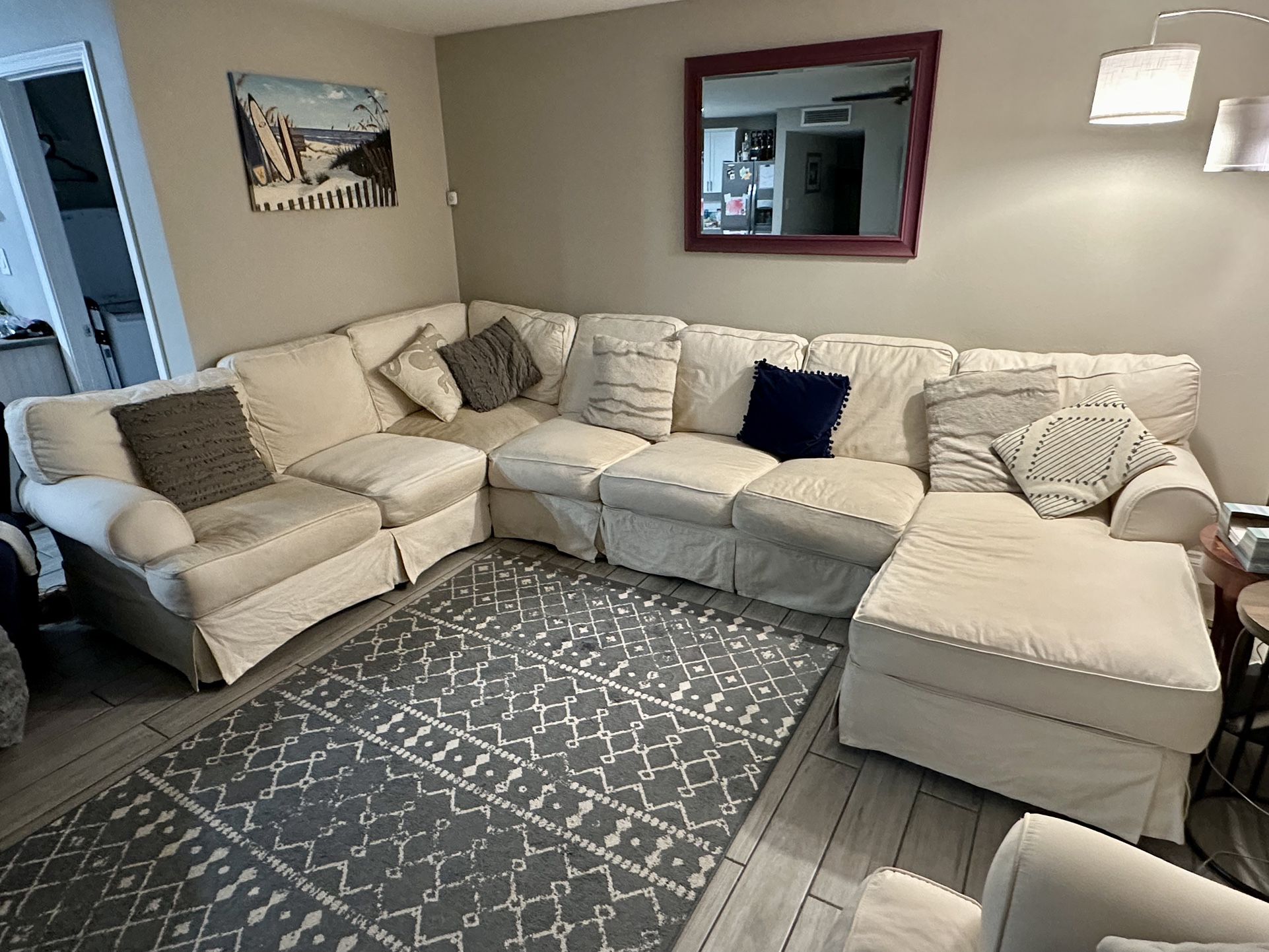 Pottery Barn Sectional Couch 