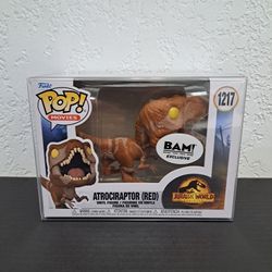 Funko Pop Movies Jurassic World 1217 Atrociraptor Red BAM Exclusive