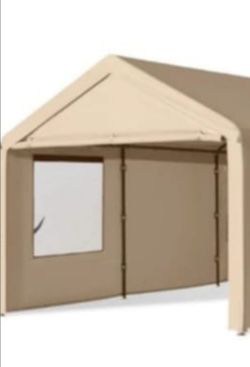 12x20ft Heavy Duty Carport with Removable Sidewalls & Doors Portable Car Garage for Backyand and Outdoor Camping