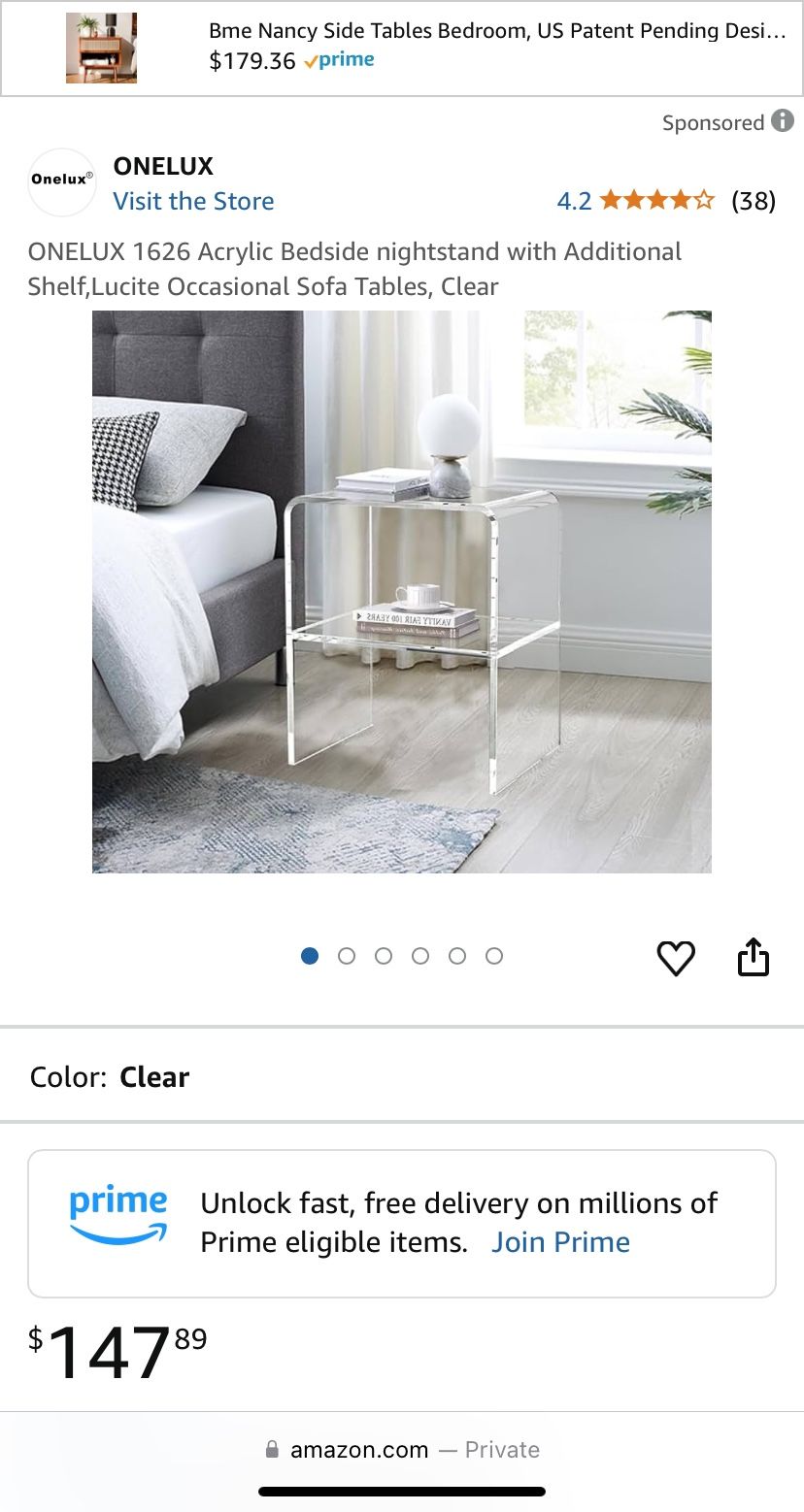 One Lux Acrylic Home Stand 