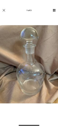 Beautiful glass decanter