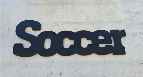 Soccer wall sign decor