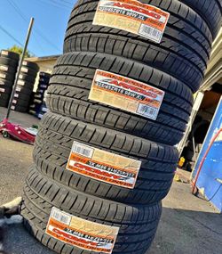 235/45-18 vendo set de llantas Nueva con 50.000 millas de garantía
