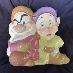 2005 Disney Grumpy & Dopey Cookie Jar