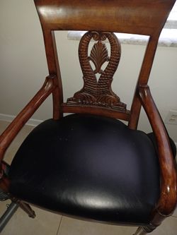 Solid wood armchair