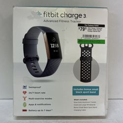 Fitbit Charge 3 Advance Fitness Tracker Bundle Package 