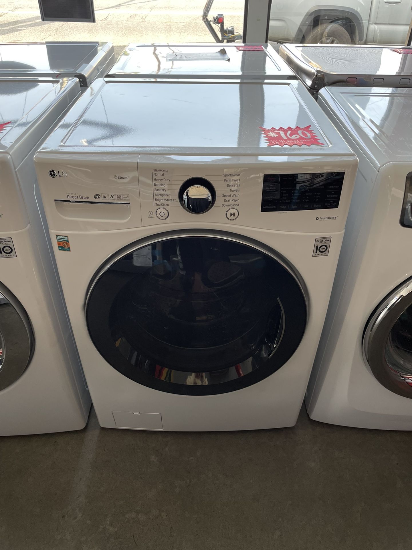 New LG Front Load Washer 4.5 Cubic Feet 