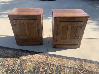 Bedroom end tables and area rug
