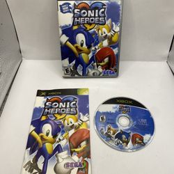 Original Xbox Sonic Heroes Complete With Manual Black Label Sega Microsoft MINT