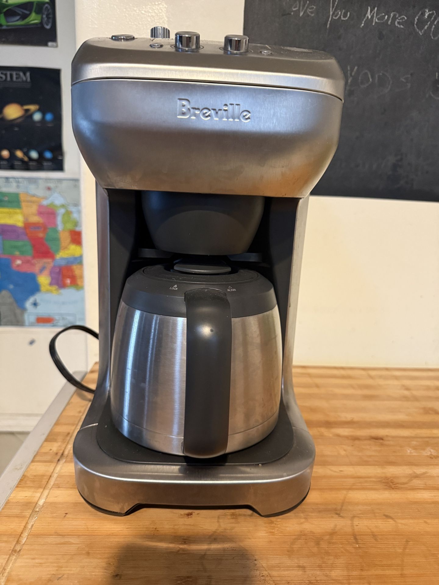 Breville BDC650BSS Grind Control Coffee Maker With Grinder, Brushed Stainless Steel, Thermal Carafe