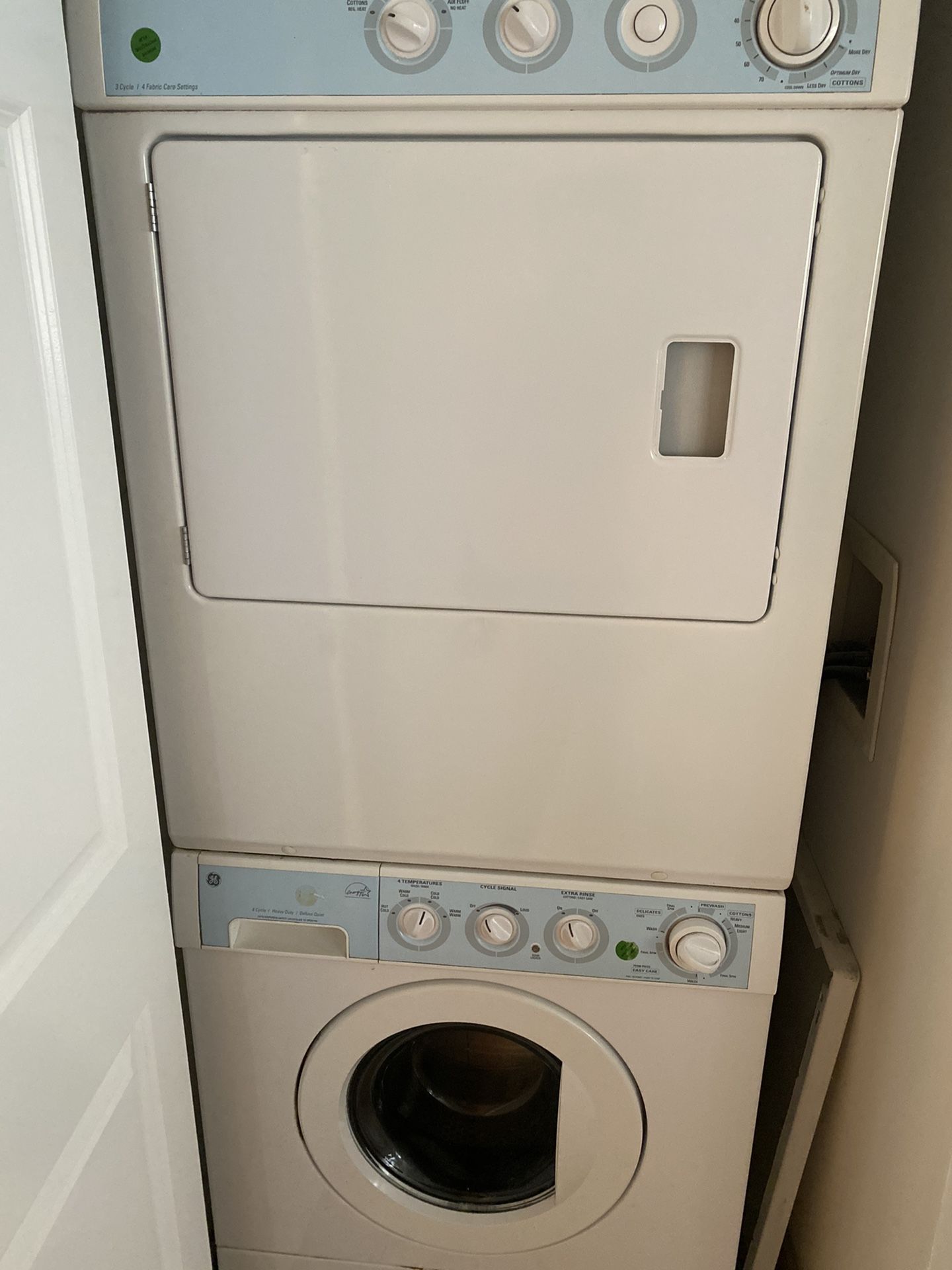 Ge stackable washer and dryer