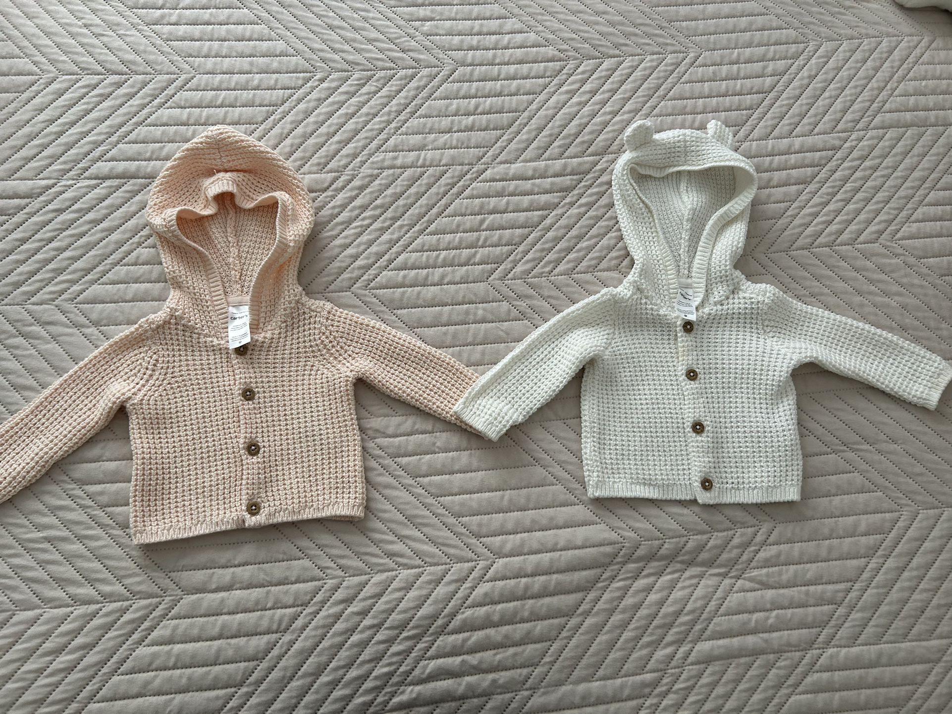 Newborn Baby Girl Hooded Cardigan